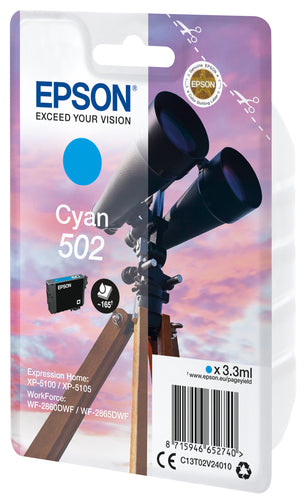 Epson Singlepack Cyan 502 Ink Epson Singlepack Cyan 502 Ink